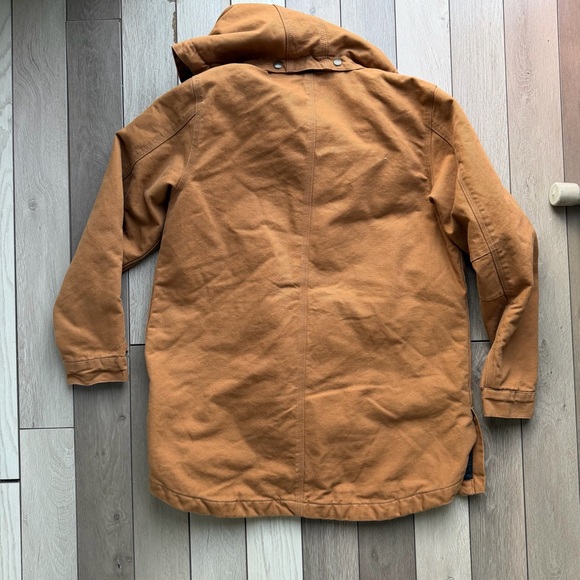 Carhartt Women's Brown Utility Jacket with Hood - Picture 7 of 9